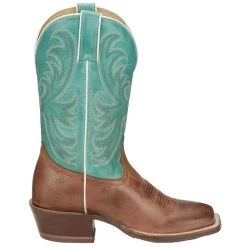 Tony Lama Women's Rowena Caramel Wide Square Toe With 11in. Shaft -HORSE TACK Store SA2101 03