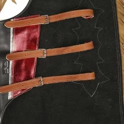 Saddle Barn Tack Pro Rodeo Chap W/Black/Red Metallic -HORSE TACK Store SB27 10 21