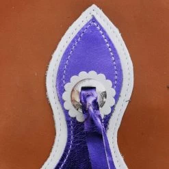 Saddle Barn Tack Youth Contender Tan And Purple Chaps -HORSE TACK Store SB27 47BTP 3