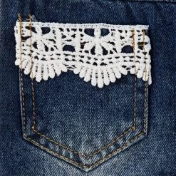 Shea Baby Girl's Denim Lace Shorts -HORSE TACK Store SBD02 04