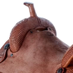 Tomahawk Floral And Basket Combo Tooled Barrel Saddle -HORSE TACK Store TH 009 03