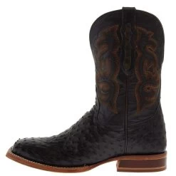 Tony Lama Men Moore Umber Brown Full Quill Ostrich 11in. Umber Top -HORSE TACK Store TL5354 03
