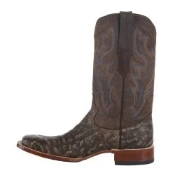 Tanner Mark Boots Men`s Matte Rustic Brown Elephant Print 12in. Brown Top Square Toe Boot 9 Tanner Mark Boots Men`s Matte Rustic Brown Elephant Print 12in. Brown Top Square Toe Boot -HORSE TACK Store TM207026 3