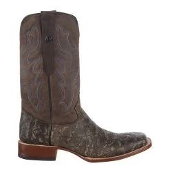 Tanner Mark Boots Men`s Matte Rustic Brown Elephant Print 12in. Brown Top Square Toe Boot 11 Tanner Mark Boots Men`s Matte Rustic Brown Elephant Print 12in. Brown Top Square Toe Boot -HORSE TACK Store TM207026 5