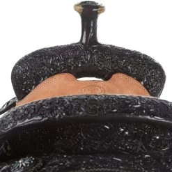 Tomahawk 7/8 Breed Floral Chocolate Team Roper -HORSE TACK Store TMK MTM F06 78C 03