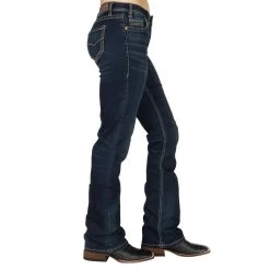 Rock & Roll Cowgirl Riding Extra Stretch Dark Wash Jeans 8 Rock & Roll Cowgirl Riding Extra Stretch Dark Wash Jeans -HORSE TACK Store W7 4166 2