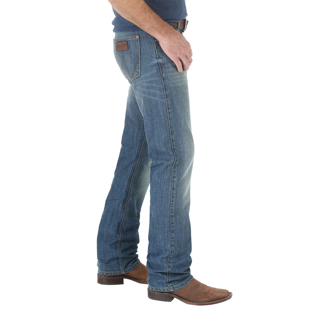 Wrangler Retro Slim Fit River Wash Jeans 5 Wrangler Retro Slim Fit River Wash Jeans - Image 3