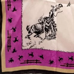 Wyoming Traders Ladies Ivory Fences Wild Rag -HORSE TACK Store WT LF1 3