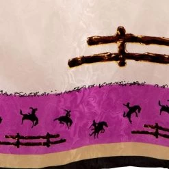 Wyoming Traders Ladies Ivory Fences Wild Rag -HORSE TACK Store WT LF1 4