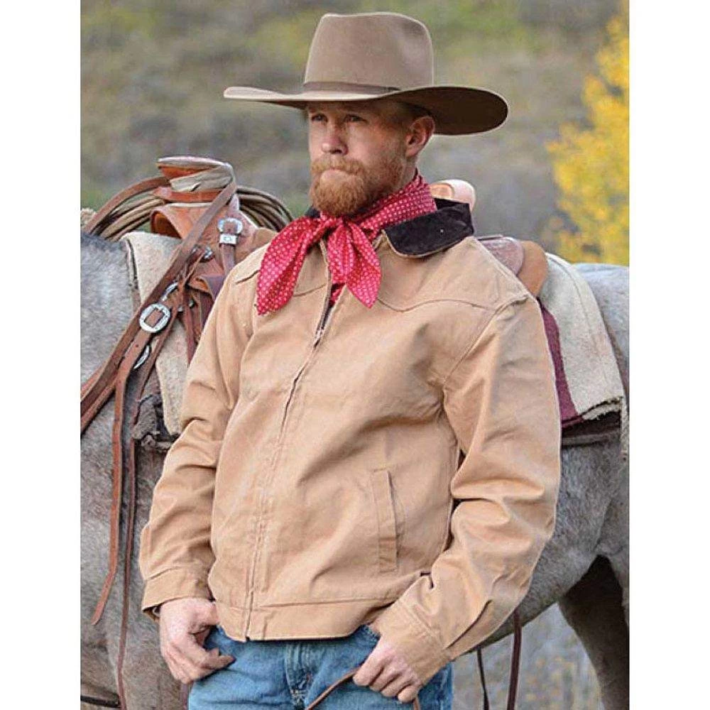 Wyoming Traders Mens Summer Canvas Tan Jacket 4 Wyoming Traders Mens Summer Canvas Tan Jacket - Image 2
