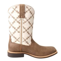 Twisted X Kid's Bomber And White Top Hand Boot -HORSE TACK Store YTH0010 4